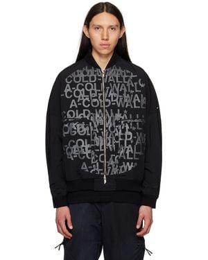 A_COLD_WALL* Printed Bomber Jacket - Black