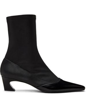 Acne Studios Leather Ankle Boot - Black