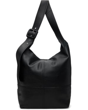 Ami Paris Sac À Bandoulière Etienne Noir En Cuir