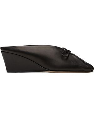 Hereu Resso Wedged Mules - Black