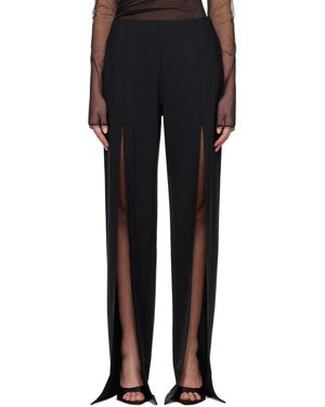 Nensi Dojaka Luna Tailored Slit Trousers - Black