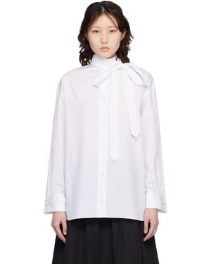 KENZO Paris Oversized Bow Shirt - White