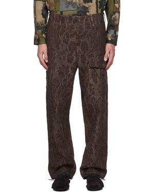 Uma Wang Burgundy Paxton Pants - Black