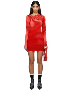 MSGM Striped Minidress - Red
