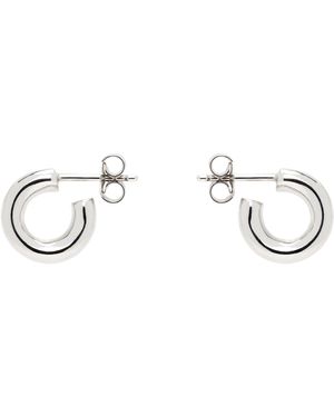 Lemaire シルバー Classic Hoops Xs ピアス - ブラック
