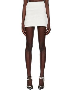 Mach & Mach Zip Miniskirt - Black