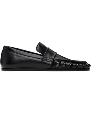 Jil Sander D-Ring Loafers - Black