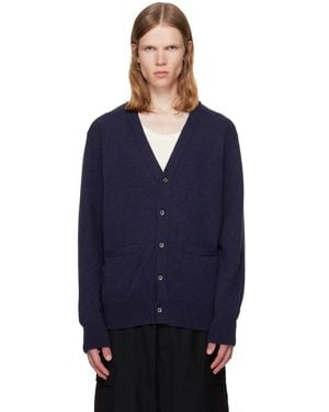 vowels Alpaca Cardigan - Blue