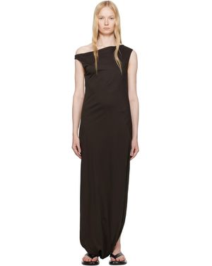 Ruohan Twist Maxi Dress - Black