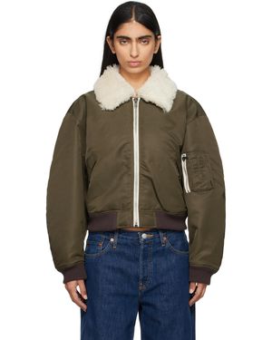 RE/DONE Shrunken Bomber Jacket - Multicolour