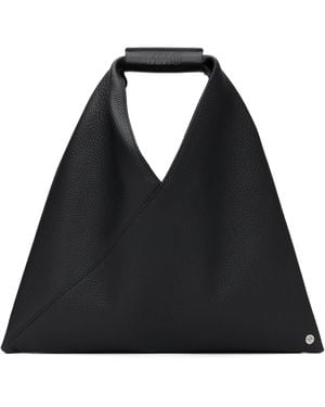 MM6 by Maison Martin Margiela Triangle Classic Mini Tote - Black