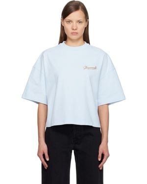 Jacquemus ブルー 'The Corto' Tシャツ - ホワイト