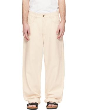 Merz B. Schwanen Off- 1930S Cotton Twill 5-Pocket Trousers - Natural
