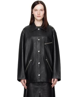 Stand Studio Elisia Leather Jacket - Black