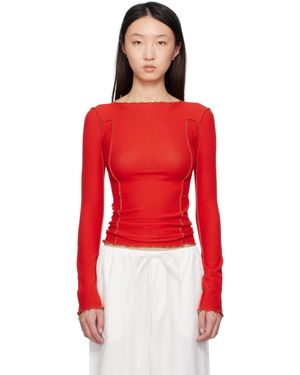Baserange Omato Long Sleeve T-Shirt - Red