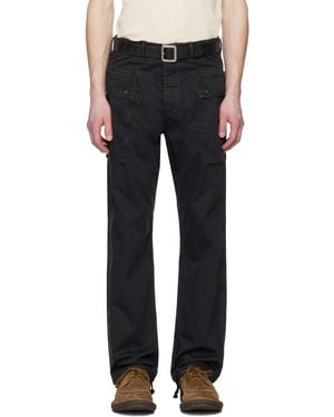 RRL Drawstring Cargo Trousers - Black