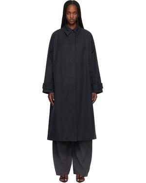 Studio Nicholson Holin Technical Cotton Trench Coat - Black