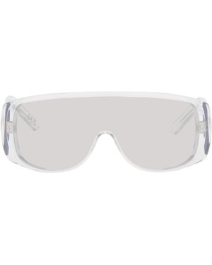 MM6 by Maison Margiela Transparent Mask Sunglasses - Black
