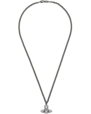 Vivienne Westwood Carmelo Bas Relief Pendant Necklace - Black