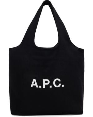 A.P.C. ブラック Ninon トートバッグ