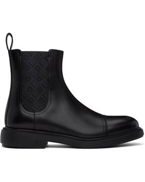 Ferragamo ブラック Beat Camden チェルシーブーツ