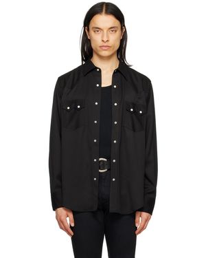 The Letter Western Shirt - Black