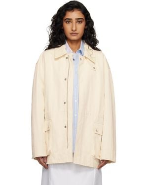 DUNST Off- Cotton Chore Jacket - Natural