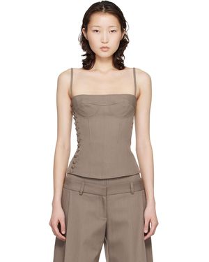 KNWLS Haut De Style Bustier Jett - Gris