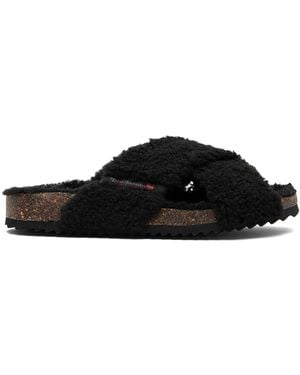DIESEL D-Woodstock Cross Sandals - Black