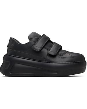 Acne Studios Velcro Strap Platform Sneakers - Black