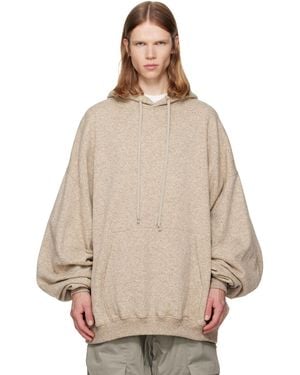Rick Owens Tower Hun Hoodie - Natural