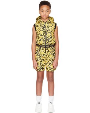 Versace キッズ｜イエロー＆ブラック バロッコ オールインワン