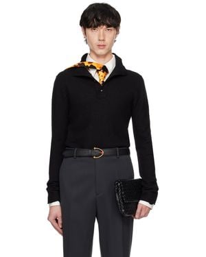 Bottega Veneta Felted Wool Turtleneck - Black