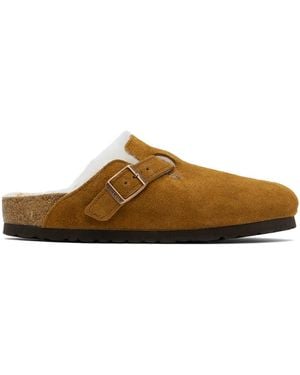 Birkenstock タン ナロー Boston クロッグ - ブラック