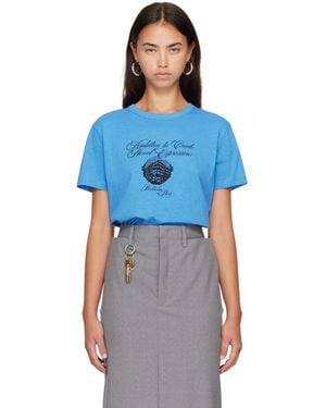 Acne Studios Graphic Jersey T-Shirt - Blue