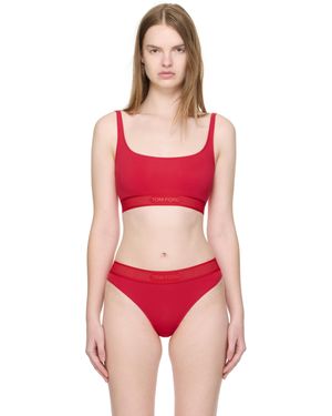 Tom Ford Signature Bralette - Red