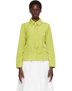Sandy Liang Chemise Levi Verte - Jaune