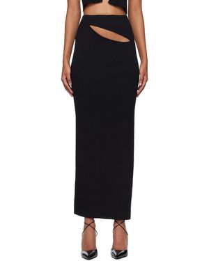 Christopher Esber Hip Slash Maxi Skirt - Black