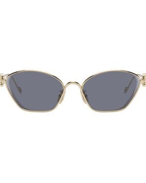 Loewe Anagram Hexagonal Sunglasses - Grey