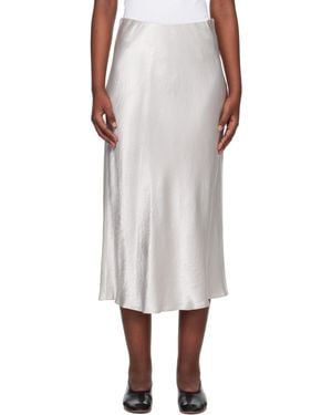 MM by Max Mara Jupe Midi Alessio Argentée - Blanc