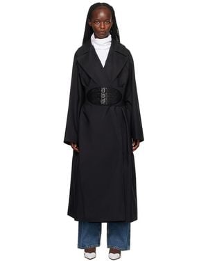 Alaïa Alaïa ベルト トレンチコート - ブラック
