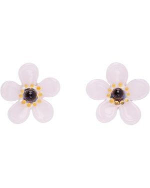 Alaïa Bloom Earrings - Pink