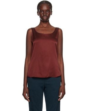 MM by Max Mara Burgundy Pan Tank Top - Red