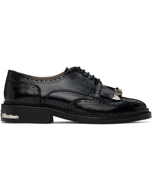 Toga Fringed Oxfords - Black