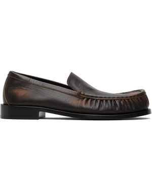 Dries Van Noten Leather Loafers - Black