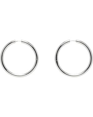 Laura Lombardi Large Seamless Hoop Earrings - Black