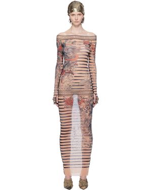 Jean Paul Gaultier Mariniere マキシドレス - マルチカラー