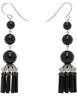 Sophie Buhai Triplet Flamenco Earrings - Black