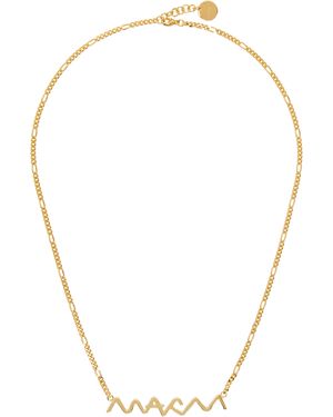 Marni Collier Doré En Chaine Figaro - Multicolore