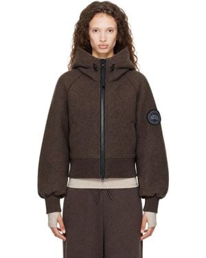 Canada Goose Chilliwack Fleece Disc Bomber Jacket - Brown